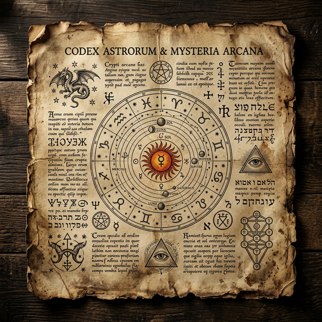 Collection of ancient deity symbols and archetypal representations