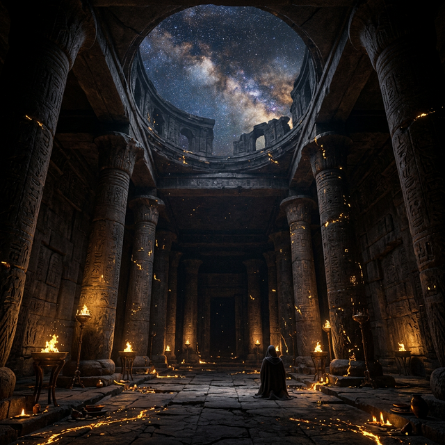 Aesthetic representation of cosmic cycles and temporal rhythms